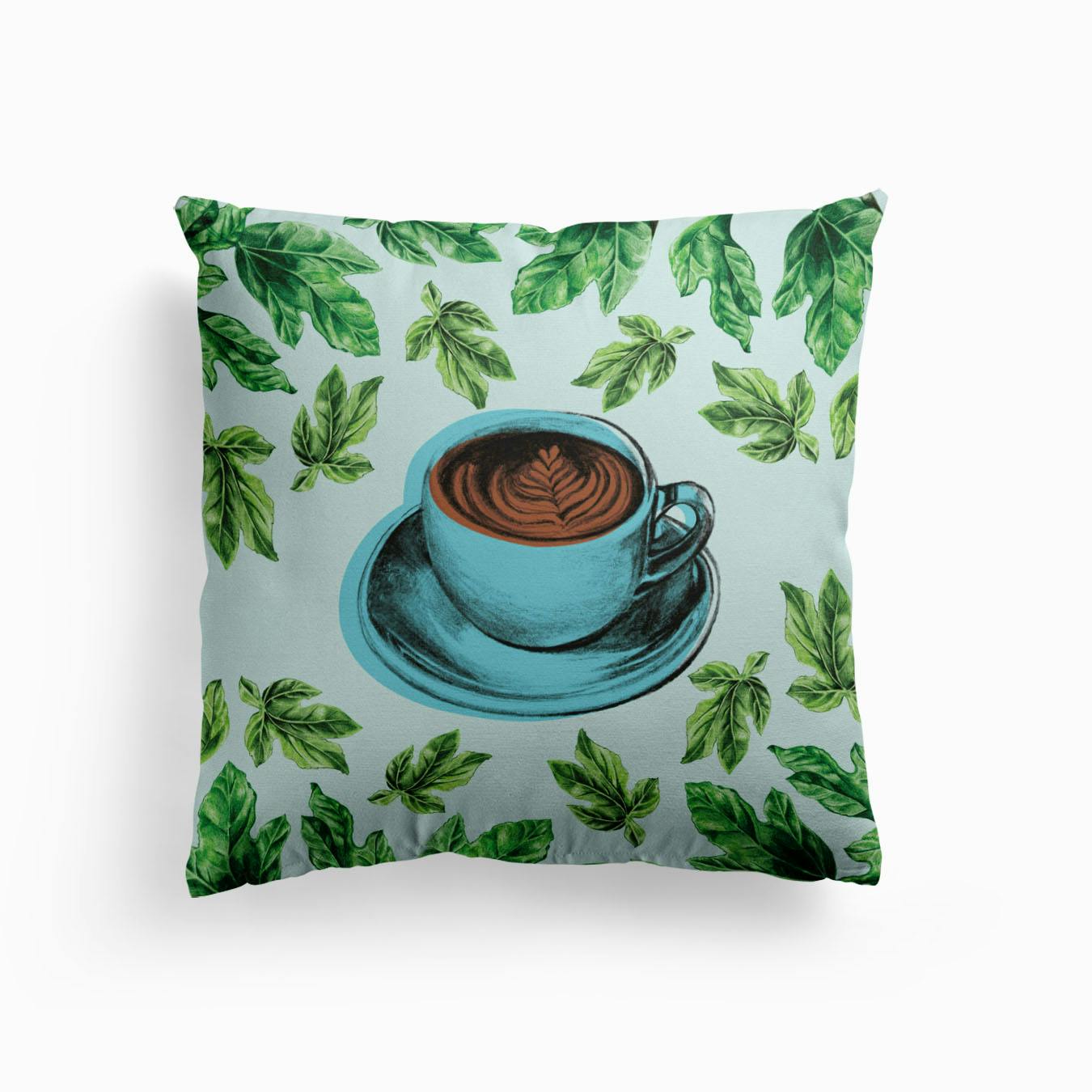 Blue Cushions | Free Shipping | Shop Fy French Roast Brown Chevron Pillow